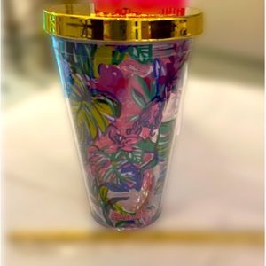 GWP Lilly Pulitzer Travel Tumbler Mermaid In The Shade